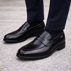 Mephisto Kurtis Air Jet Leather Loafers Comfort Dress Shoes